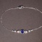 14k Gold 0.6 Ct Vivid Blue Natural Sapphire & Diamond Bracelet