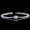 14k Gold 1.4 Ctw Natural F Diamond Bracelet