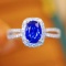 14k Gold 1.16 Ctw Natural Sapphire & Diamond Ring