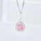 14k Gold 0.56 Ctw Natural Pink Diamond & Diamond Necklace