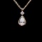 14k Gold 0.34 Ctw Natural H Diamond Necklace