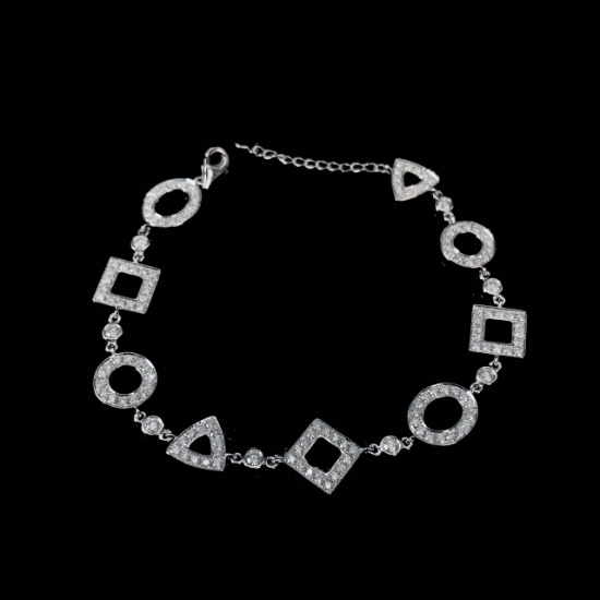 14k Gold 2.4 Ct Natural H Diamond Bracelet