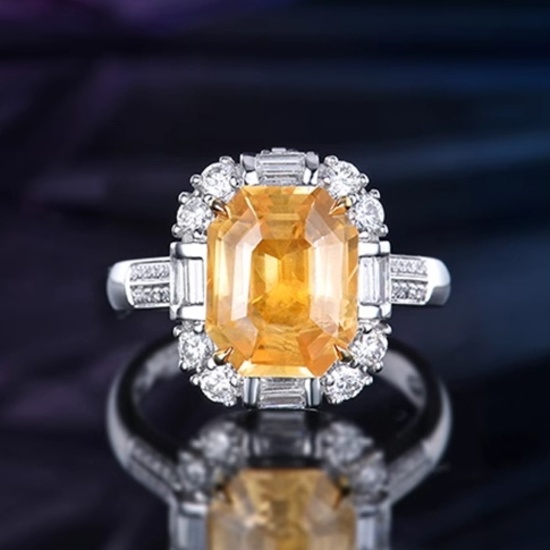 14k Gold 5.60 Ctw Natural Sapphire & Diamond Ring/pendant
