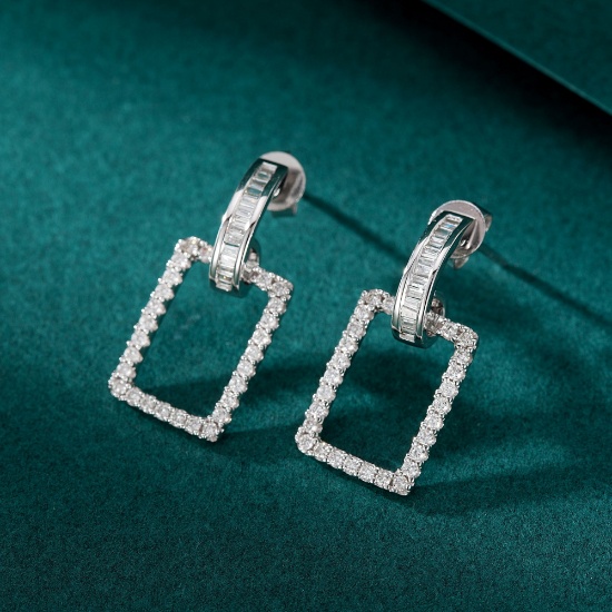 14k Gold 0.52 Ctw Natural H Diamond Earrings