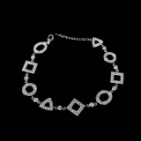 14k Gold 2.4 Ct Natural H Diamond Bracelet