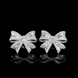 14k Gold 1.0 Ct Natural H Diamond Earrings