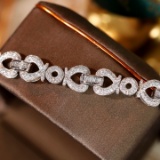 14k Gold 2.6 Ct Natural H Diamond Bracelet