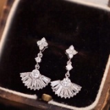 14k Gold 0.7 Ct Natural H Diamond Earrings