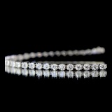 14k Gold 3.93 Ct Natural H Diamond Bracelet