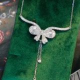 14k Gold 0.6 Ct Natural H Diamond Necklace