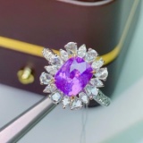 14k Gold 3.0 Ctw Natural Sapphire & Diamond Ring