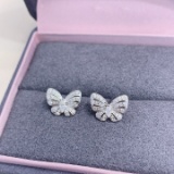 14k Gold 0.36 Ct Natural H Diamond Earrings
