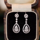 14k Gold 0.50 Ct Natural H Diamond Earrings