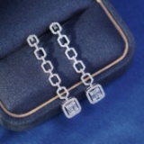 14k Gold 0.8 Ct Natural H Diamond Earrings
