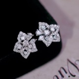 14k Gold 0.7 Ct Natural H Diamond Earrings