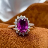 14k Gold 1.06 Ct Natural Sapphire & Diamond Ring