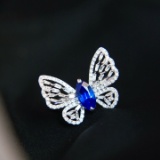 14k Gold 1.68 Ctw Heated Sapphire & Diamond Ring