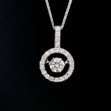 14k Gold 0.3 Ct Natural G Diamond Necklace