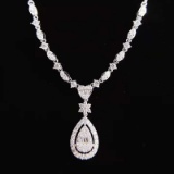 14k Gold 1 Ct Natural H Diamond Necklace