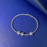 14k Gold 2.03 Ctw Natural H Diamond Bracelet