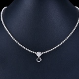 14k Gold 2.61 Ct Natural H Diamond Necklace