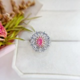 14k Gold 2.01 Ctw Natural Pink Diamond & Diamond Ring/pendant