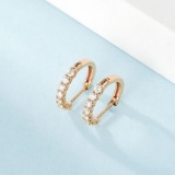 14k Gold 0.46 Ct Natural H Diamond Earrings