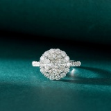 14k Gold 1.92 Ctw Natural H Diamond Ring