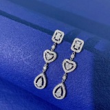 14k Gold 0.72 Ctw Natural H Diamond Earrings