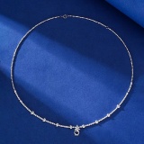 14k Gold 2.61 Ctw Natural H Diamond Necklace