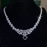 14k Gold 1.20 Ct Natural H Diamond Necklace