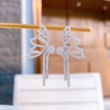 14k Gold 1.05 Ct Natural H Diamond Earrings