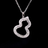 14k Gold 0.4 Ct Natural H Diamond Pendant