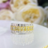 14k Gold 2.53 Ctw Natural Yellow Diamond & Diamond Ring