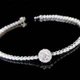 14k Gold 1.5 Ctw Natural G Diamond Bracelet
