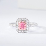14k Gold 0.71 Ctw Natural Pink Diamond & Diamond Ring