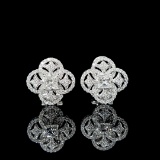 14k Gold 1.13 Ctw Natural H Diamond Earrings