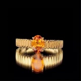 14k Gold 1.1 Ct Natural Partschinite Ring