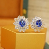 14k Gold 1.16 Ctw Natural Sapphire & Diamond Ring