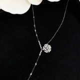 14k Gold 0.65 Ct Natural H Diamond Necklace