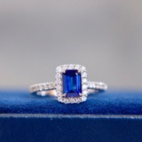 14k Gold 1.72 Ctw Heated Sapphire & Diamond Ring