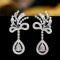 14k Gold 1.20 Ct Natural H Diamond Earrings