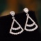 14k Gold 0.46 Ctw Natural H Diamond Earrings