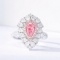 14k Gold 2.28 Ctw Natural Pink Diamond & Diamond Ring