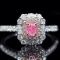 14k Gold 0.62 Ctw Natural Pink Diamond & Diamond Ring/pendant