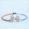 14k Gold 0.64 Ct Natural H Diamond Bracelet