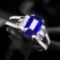 14k Gold 1.22 Ctw Natural Sapphire & Diamond Ring