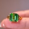 14k Gold 5.09 Ct Natural Tourmaline & Diamond Ring