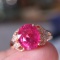 14k Gold 2.58 Ct Natural Tourmaline & Diamond Ring