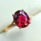 14k Gold 2.24 Ctw Natural Tourmaline & Diamond Ring